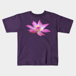 Open Lotus Flower Bud Kids T-Shirt